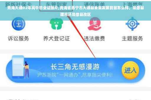 青海大通02年高中毕业证图片,青海省西宁市大通县未来发展前景怎么样，是撤县建市还是撤县改区