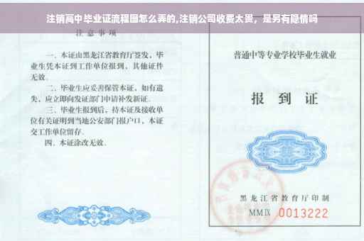 注销高中毕业证流程图怎么弄的,注销公司收费太贵，是另有隐情吗