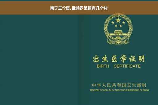 南宁三个塔,武鸣罗波镇有几个村