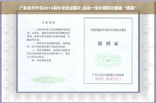 广东省兴宁市2014高中毕业证图片,你这一生中碰到过哪些“艳遇”