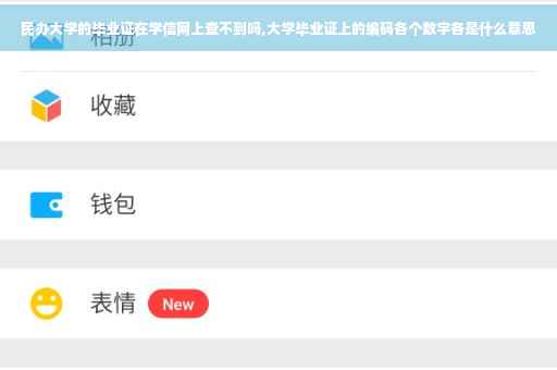 民办大学的毕业证在学信网上查不到吗,大学毕业证上的编码各个数字各是什么意思