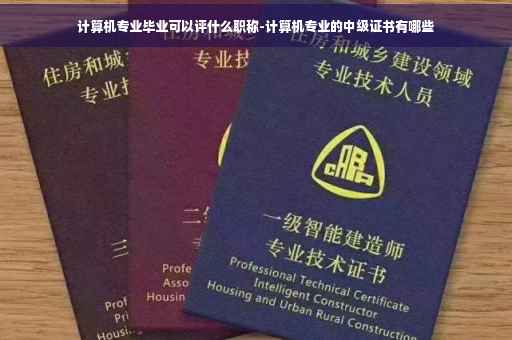 计算机专业毕业可以评什么职称-计算机专业的中级证书有哪些