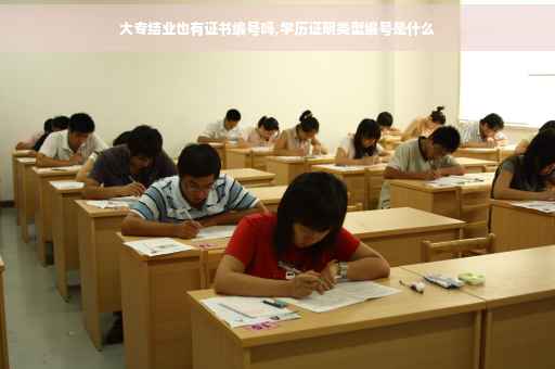 大专结业也有证书编号吗,学历证明类型编号是什么
