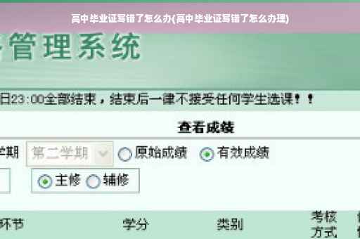 高中毕业证写错了怎么办(高中毕业证写错了怎么办理)