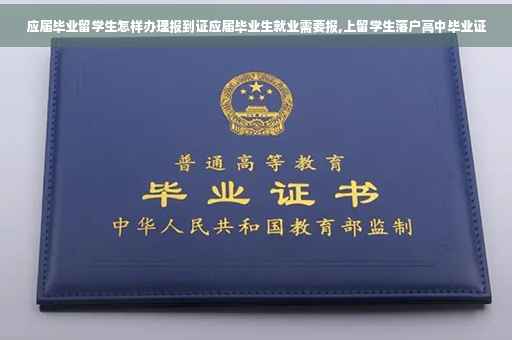应届毕业留学生怎样办理报到证应届毕业生就业需要报,上留学生落户高中毕业证