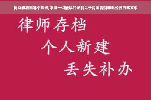何尊和利簋哪个珍贵,中国一词最早的记载见于我国青铜器毛公鼎的铭文中