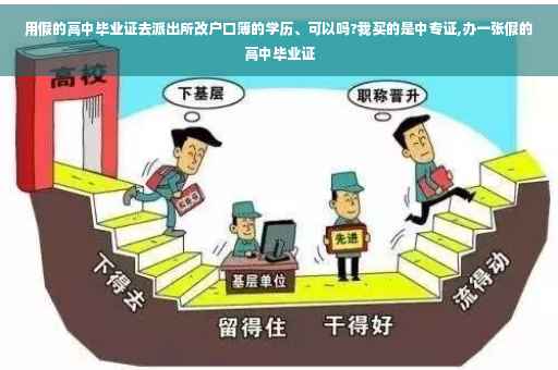 用假的高中毕业证去派出所改户口簿的学历、可以吗?我买的是中专证,办一张假的高中毕业证