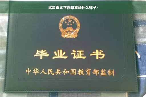 武昌首义学院毕业证什么样子-