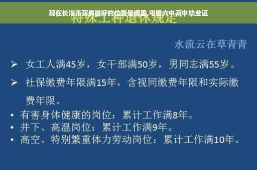 现在长治市买房最好的位置是哪里,屯留六中高中毕业证