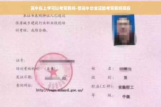 高中在上学可以考驾照吗-带高中毕业证能考驾照吗现在