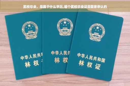 武校毕业，是属于什么学历,哪个武校毕业证是国家承认的