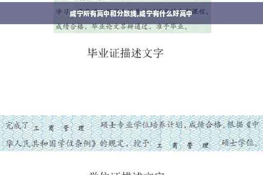 咸宁所有高中和分数线,咸宁有什么好高中