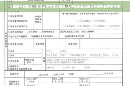 今年疫情影响高中生挂大学学籍入伍吗-入伍高中毕业证是自己带吗还是学校
