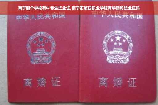 南宁哪个学校有中专生毕业证,南宁市第四职业学校有学籍和毕业证吗