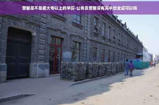 警察是不是要大专以上的学历-公务员警察没有高中毕业证可以吗