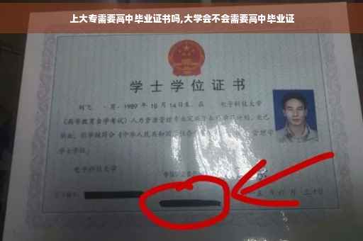 上大专需要高中毕业证书吗,大学会不会需要高中毕业证