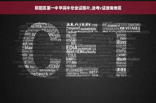 昭阳区第一中学高中毕业证图片,法考c证放宽地区
