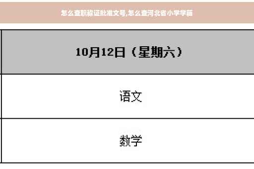 怎么查职称证批准文号,怎么查河北省小学学籍