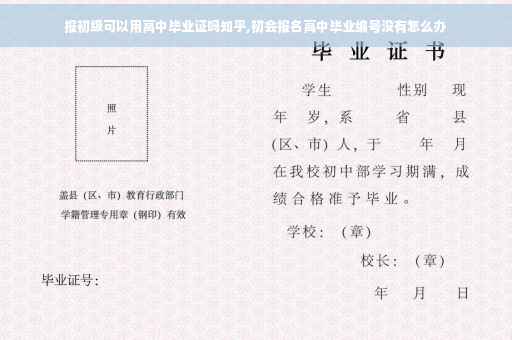 报初级可以用高中毕业证吗知乎,初会报名高中毕业编号没有怎么办