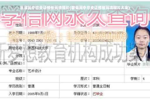 察县高中毕业证模板高清图片(察县高中毕业证模板高清图片大全)