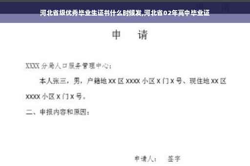 河北省级优秀毕业生证书什么时候发,河北省02年高中毕业证 河北省级优秀毕业生证书什么时候发,河北省02年高中毕业证