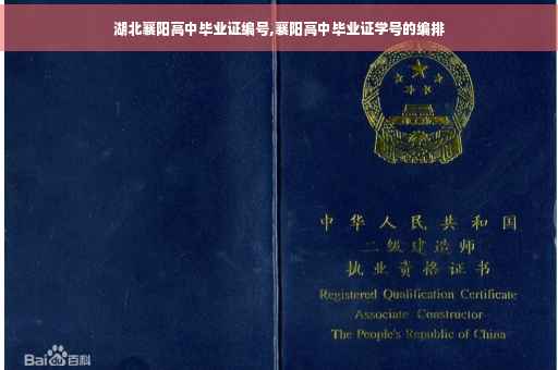 湖北襄阳高中毕业证编号,襄阳高中毕业证学号的编排