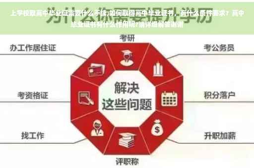 上学校取高中毕业证需要什么手续,如何取得高中毕业证书，有什么条件要求？高中毕业证书有什么作用呢?请详细解答谢谢