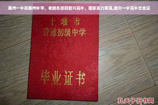 惠州一中和惠州中学，老牌名校和新兴高中，哪家实力更强,新兴一中高中毕业证