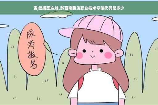 贵J是哪里车牌,黔西南民族职业技术学院代码是多少
