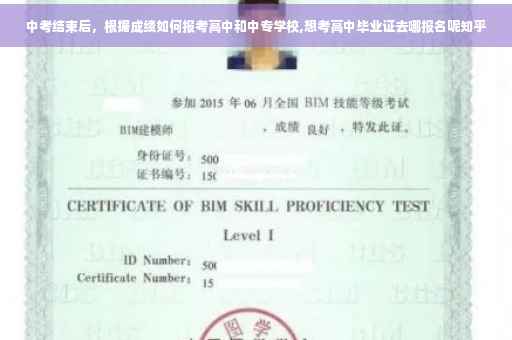 中考结束后，根据成绩如何报考高中和中专学校,想考高中毕业证去哪报名呢知乎