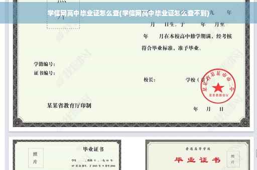 学信网高中毕业证怎么查(学信网高中毕业证怎么查不到)