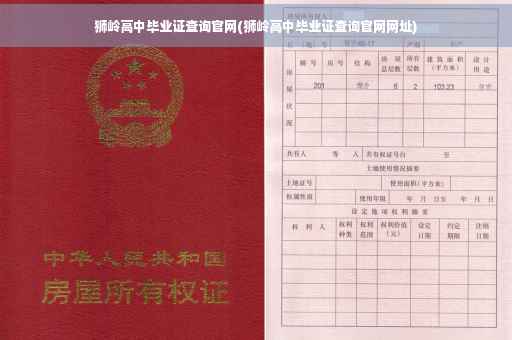 狮岭高中毕业证查询官网(狮岭高中毕业证查询官网网址)