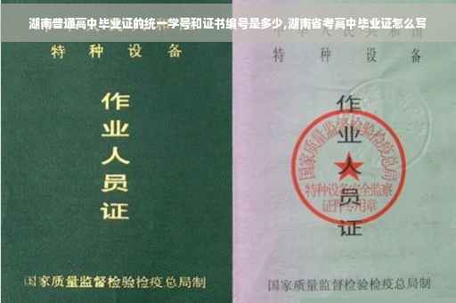 湖南普通高中毕业证的统一学号和证书编号是多少,湖南省考高中毕业证怎么写 湖南普通高中毕业证的统一学号和证书编号是多少,湖南省考高中毕业证怎么写