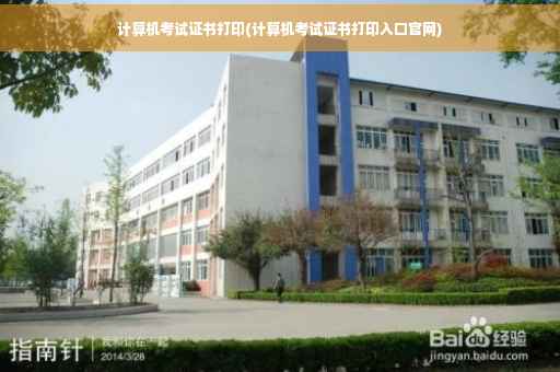计算机考试证书打印(计算机考试证书打印入口官网)