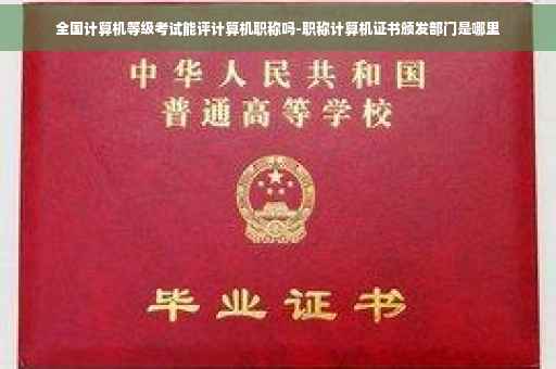 全国计算机等级考试能评计算机职称吗-职称计算机证书颁发部门是哪里