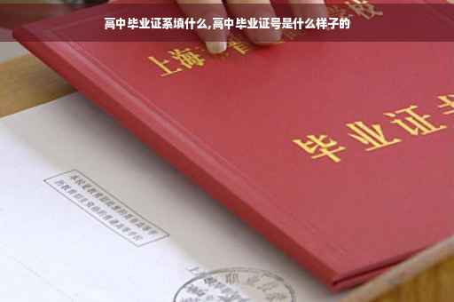 高中毕业证系填什么,高中毕业证号是什么样子的