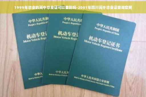 1999年毕业的高中毕业证可以查到吗-2001年四川高中毕业证查询官网