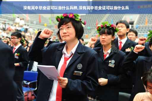 没有高中毕业证可以当什么兵种,没有高中毕业证可以当什么兵