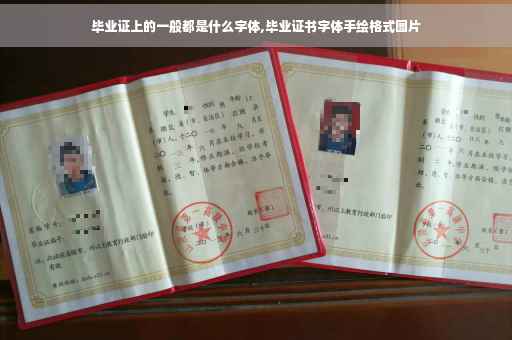 毕业证上的一般都是什么字体,毕业证书字体手绘格式图片