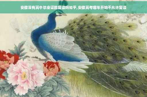 安徽没有高中毕业证能复读吗知乎,安徽高考哪年开始不允许复读