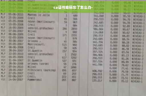 ca证书密码忘了怎么办-