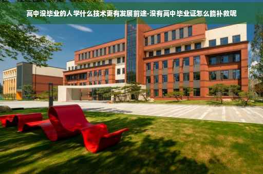高中没毕业的人学什么技术更有发展前途-没有高中毕业证怎么能补救呢