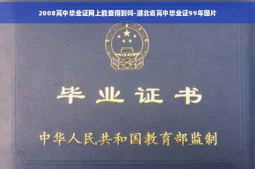 2008高中毕业证网上能查得到吗-湖北省高中毕业证99年图片