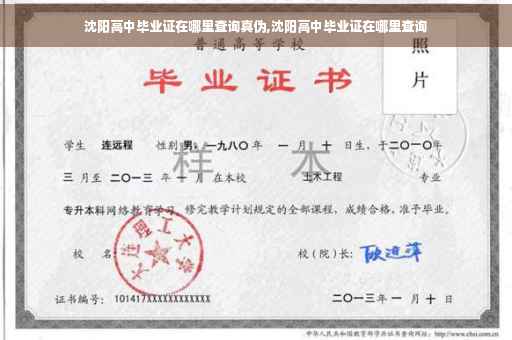 沈阳高中毕业证在哪里查询真伪,沈阳高中毕业证在哪里查询