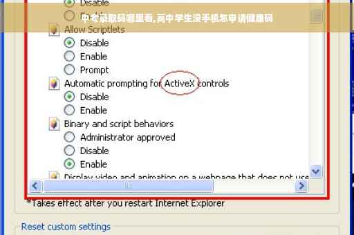 中考录取码哪里看,高中学生没手机怎申请健康码