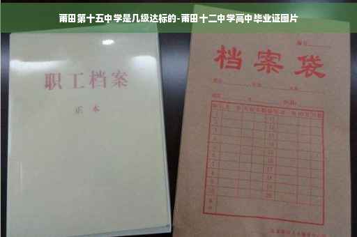 莆田第十五中学是几级达标的-莆田十二中学高中毕业证图片