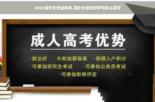 2002高中毕业证样本,高中毕业证书学号怎么填写