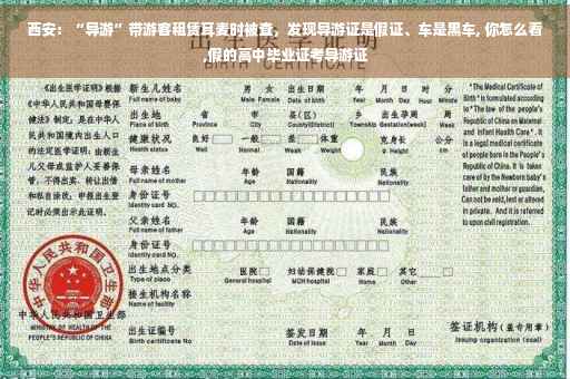 西安：“导游”带游客租赁耳麦时被查，发现导游证是假证、车是黑车, 你怎么看,假的高中毕业证考导游证