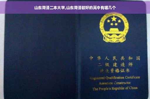 山东菏泽二本大学,山东菏泽较好的高中有哪几个