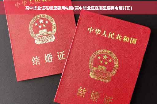 高中毕业证在哪里要用电脑(高中毕业证在哪里要用电脑打印)
